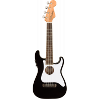 Fullerton Stratocaster Ukulele Black