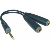 Y Cable Headphone splitter 6.3 - 2 x 6.3