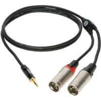 Pro Y Cable 3.5 - 2 x XLR Male 1.8m