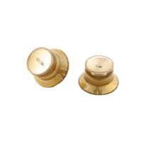 Top Hat Knobs Gold Metal Insert Aged Gold