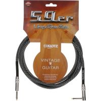 Black Tweed Guitar Cable Angle 3m